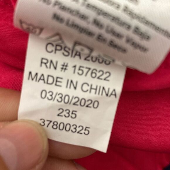 Eddie Bauer Kids Dark Pink Reversible Full Zip Fleece Hooded Jacket Size Large - Picture 10 of 11